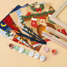 Load image into Gallery viewer, Mini Paint by numbers 15x20cm (6 pieces) - Christmas Memories