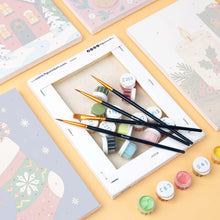 Load image into Gallery viewer, Mini Paint by numbers 15x20cm (6 pieces) - Festive Winter Favorites