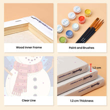 Load image into Gallery viewer, Mini Paint by numbers 15x20cm (6 pieces) - Festive Winter Favorites