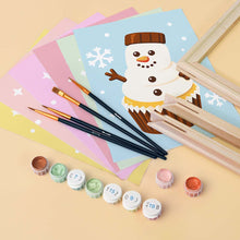 Load image into Gallery viewer, Mini Paint by numbers 15x20cm (6 pieces) - Christmas Cupcakes