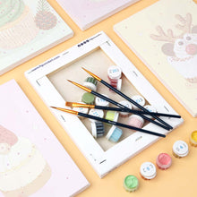 Load image into Gallery viewer, Mini Paint by numbers 15x20cm (6 pieces) - Christmas Cupcakes