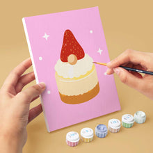 Load image into Gallery viewer, Mini Paint by numbers 15x20cm (6 pieces) - Christmas Cupcakes