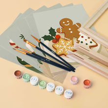 Load image into Gallery viewer, Mini Paint by numbers 15x20cm (6 pieces) - Christmas Sweets