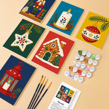 Load image into Gallery viewer, Mini Paint by numbers 15x20cm (6 pieces) - Christmas Traditions
