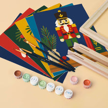 Load image into Gallery viewer, Mini Paint by numbers 15x20cm (6 pieces) - Christmas Traditions