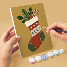Load image into Gallery viewer, Mini Paint by numbers 15x20cm (6 pieces) - Christmas Ornament Collection