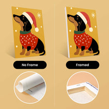 Load image into Gallery viewer, Mini Paint by numbers 15x20cm (6 pieces) - Christmas Puppies