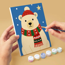Load image into Gallery viewer, Mini Paint by numbers 15x20cm (6 pieces) - Winter Wildlife