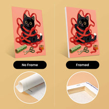 Load image into Gallery viewer, Mini Paint by numbers 15x20cm (6 pieces) - Holiday Kitty Adventures