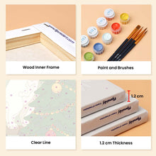 Load image into Gallery viewer, Mini Paint by numbers 15x20cm (6 pieces) - Holiday Kitty Adventures