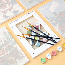 Load image into Gallery viewer, Mini Paint by numbers 15x20cm (6 pieces) - Christmas Storybook