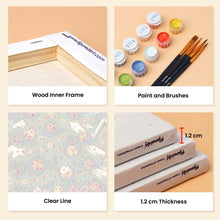 Load image into Gallery viewer, Mini Paint by numbers 15x20cm (6 pieces) - Christmas Storybook