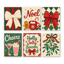 Load image into Gallery viewer, Mini Paint by numbers 15x20cm (6 pieces) - Cozy Christmas Cheer Figured'Art