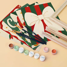 Load image into Gallery viewer, Mini Paint by numbers 15x20cm (6 pieces) - Cozy Christmas Cheer