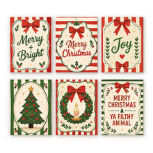 Load image into Gallery viewer, Mini Paint by numbers 15x20cm (6 pieces) - Merry Christmas Wishes Figured'Art