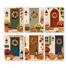 Load image into Gallery viewer, Mini Paint by numbers 15x20cm (6 pieces) - Welcome Home Autumn Figured'Art
