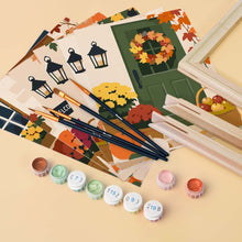 Load image into Gallery viewer, Mini Paint by numbers 15x20cm (6 pieces) - Welcome Home Autumn