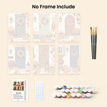 Load image into Gallery viewer, Mini Paint by numbers 15x20cm (6 pieces) - Welcome Home Autumn