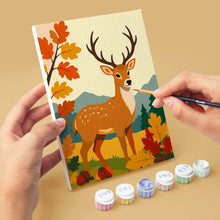 Load image into Gallery viewer, Mini Paint by numbers 15x20cm (6 pieces) - Forest Critters