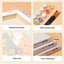 Load image into Gallery viewer, Mini Paint by numbers 15x20cm (6 pieces) - Forest Critters