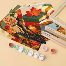 Load image into Gallery viewer, Mini Paint by numbers 15x20cm (6 pieces) - Pumpkin Spice Season