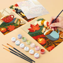 Load image into Gallery viewer, Mini Paint by numbers 15x20cm (6 pieces) - Pumpkin Spice Season
