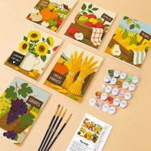 Load image into Gallery viewer, Mini Paint by numbers 15x20cm (6 pieces) - Harvest Market Days