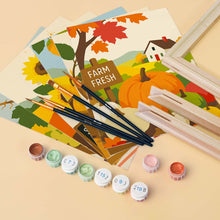 Load image into Gallery viewer, Mini Paint by numbers 15x20cm (6 pieces) - Harvest Market Days