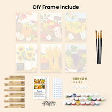 Load image into Gallery viewer, Mini Paint by numbers 15x20cm (6 pieces) - Harvest Market Days