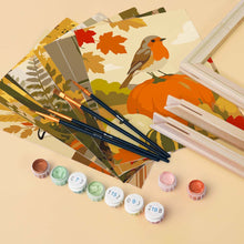 Load image into Gallery viewer, Mini Paint by numbers 15x20cm (6 pieces) - Forest Harvest Trail