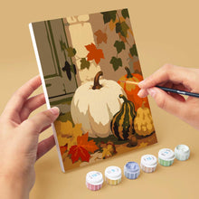 Load image into Gallery viewer, Mini Paint by numbers 15x20cm (6 pieces) - Forest Harvest Trail