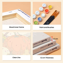 Load image into Gallery viewer, Mini Paint by numbers 15x20cm (6 pieces) - Forest Harvest Trail