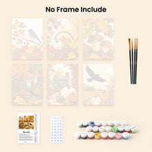 Load image into Gallery viewer, Mini Paint by numbers 15x20cm (6 pieces) - Wild Autumn Harvest