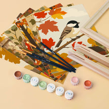 Load image into Gallery viewer, Mini Paint by numbers 15x20cm (6 pieces) - Woodland Harvest