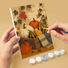 Load image into Gallery viewer, Mini Paint by numbers 15x20cm (6 pieces) - Woodland Harvest