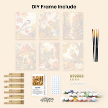 Load image into Gallery viewer, Mini Paint by numbers 15x20cm (6 pieces) - Woodland Harvest