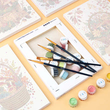 Load image into Gallery viewer, Mini Paint by numbers 15x20cm (6 pieces) - Woodland Basket
