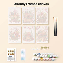 Load image into Gallery viewer, Mini Paint by numbers 15x20cm (6 pieces) - Woodland Basket