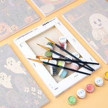 Load image into Gallery viewer, Mini Paint by numbers 15x20cm (6 pieces) - Spooky Season Friends