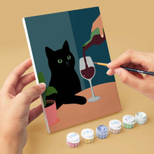 Load image into Gallery viewer, Mini Paint by numbers 15x20cm (6 pieces) - Cat Life