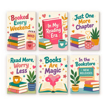 Load image into Gallery viewer, Mini Paint by numbers 15x20cm (6 pieces) - Book Lover Mood Figured'Art