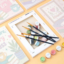 Load image into Gallery viewer, Mini Paint by numbers 15x20cm (6 pieces) - Book Lover Mood