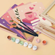 Load image into Gallery viewer, Mini Paint by numbers 15x20cm (6 pieces) - Magic Reading Vibes