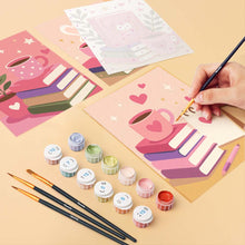 Load image into Gallery viewer, Mini Paint by numbers 15x20cm (6 pieces) - Magic Reading Vibes