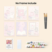 Load image into Gallery viewer, Mini Paint by numbers 15x20cm (6 pieces) - Magic Reading Vibes