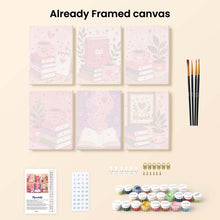 Load image into Gallery viewer, Mini Paint by numbers 15x20cm (6 pieces) - Magic Reading Vibes