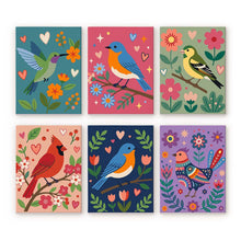 Load image into Gallery viewer, Mini Paint by numbers 15x20cm (6 pieces) - Bloom and Birdsong Figured'Art