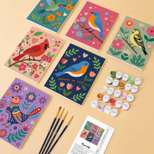 Load image into Gallery viewer, Mini Paint by numbers 15x20cm (6 pieces) - Bloom and Birdsong