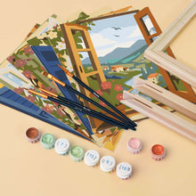 Load image into Gallery viewer, Mini Paint by numbers 15x20cm (6 pieces) - Ocean View Windows