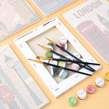 Load image into Gallery viewer, Mini Paint by numbers 15x20cm (6 pieces) - London Postcards
